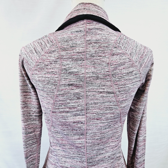 Lululemon Runderful 1/2 Zip Space Dye Camo Berry Jacket size 8 - Picture 14 of 16